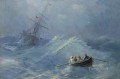 the shipwreck in a stormy sea Romantic Ivan Aivazovsky Russian